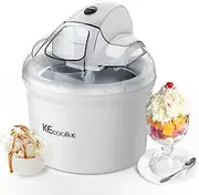 Ice Cream Maker, Ice Maker, Electric Ice Maker Soft Serve Homemade KECOOLKE 1.5 L Frozen Yogurt, Sorbet, Gelato