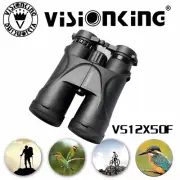 Visionking 12x50 Waterproof BAK4 Roof Hunting Black Binoculars High Power