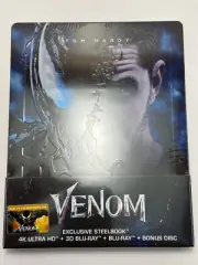 VENOM STEELBOOK 4K UHD + 3D + Blu-Ray + Bonus Filmarena FAC Limited Edition #5A