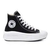 Converse 休閒鞋 All Star Move 女鞋 厚底 舒適 簡約 帆布 球鞋 穿搭 黑 白 568497C