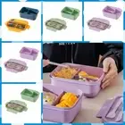 2/3 Grids Food Container with Chopsticks Fork Spoon Food Box Office