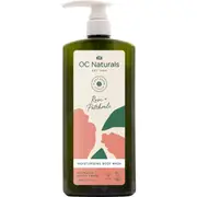 OC Naturals Rose & Patchouli Moisturising Body Wash 725mL