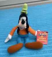 Mattel Mickey For Kids 12” Goofy Bean Bag Plush NWT