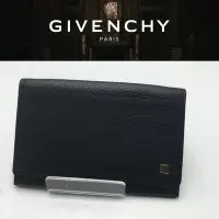 在飛比找Yahoo!奇摩拍賣優惠-真品 近新 法國精品 GIVENCHY 紀梵希 卡包 真皮 