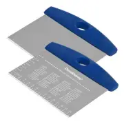 Dough Pastry Bench Cutter Scraper, Ourokhome Stainless Steel Griddle Scraper for
