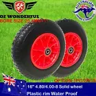 16"4.80/4.00-8 Plastic Rim 25.4MM 1" Solid Wheelbarrow Wheels Cart Tyre Trolley
