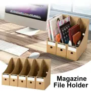 5 Pack Magazine File Holder Foldable Magazine Organizer Desk Storage beiQu