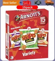 Arnotts Shapes Variety Pack Biscuits 15pack, 375 g | Free Shipping | New AU