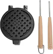 Grilled Cheese Pan, Gigicial Dual Sided Non Stick with Removable Handle Mini Waffle Maker Suitable for Waffle Sandwich Toaster
