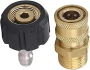 Pressure Washer Adapter 1/4 inch Quick Interface kit M22-14 Conversion Connector