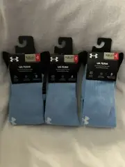 NEW Under Armour Over the Calf UA Team Cushioned Socks 3 Pair Youth 13.5-4.5