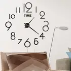 Frameless Clock Silent Wall Clock Modern Design Wide Application Large Diy