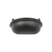 Prestige 84mm Black Hampton Cup Pull Handle - 4 Pack