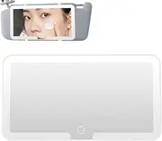 LED Car Sun Visor Vanity Mirror - Car Vanity Mirror with 3 Light Modes & 70 LEDs | Looking-Glass with Touch Screen for Truck SUV