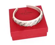 Valentino Garavani Women's Light Pink Satin Beaded Headband L130110