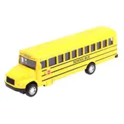 Alloy Inertial School Bus Model Car Model Pull Back Toys Vehicle Gifts Kids Toys