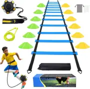Soccer Agility Training Equipment Set, Football Accessories Agility Ladder, Disc