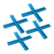 71609-P4 3" T-Track Intersection Kit with Predrilled Mounting Holes, 4 Sets,