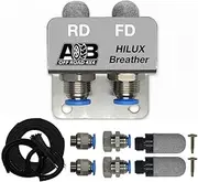 Universal 2 Port / 2 Point Diff Breather Kit black for Toyota HILUX N70 KUN26 KUN26