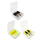 5x Fly Fishing Lures with Storage Box with Hook for Fishing Lake Beginners