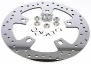 HD Polished Drilled 11.8in. Front Brake Rotor Disc Cast Harley Road Glide ST 22