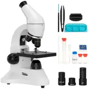 40X-2000X Compound Monocular Microscope For Kids Adult With Slides Set,