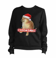 Cheemsmas Sweater Pullover Sweatshirt Jumper CrewneckHoodie sweatshirt