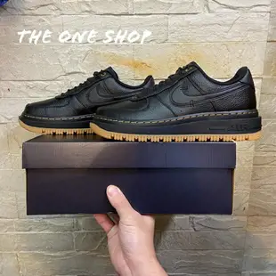 TheOneShop NIKE AIR FORCE 1 LUXE 黑色 全黑 膠底 防水 皮革 DB4109-001