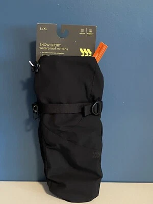 ALL IN MOTION MEN SNOW SPORT WATER PROOF GLOVES L/XL BLACK TOUCH SCREEN ADVANCED
