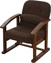 Yamazen KMZC-55(MBR) BB Zashiki Chair, High Seat (Height Adjustable/Waist/Reclining/Folding/Billproof), for Kotatsu Finished Product, Mocha Brown