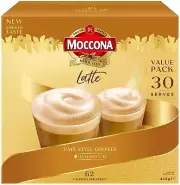 Moccona Caf Style Latte Coffee Sachets 30-Pack