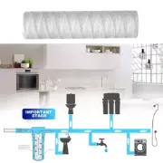 5 Pieces High Efficiency String Wound Water Filter Cartridge PP Material