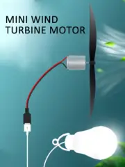 Micro Wind Turbines Generator Motor Blades DIY Project Kit Science Teaching Tool