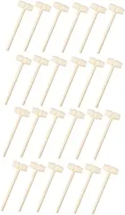 BESPORTBLE 30Pcs Mini Wooden Hammers DIY for Creative Beating Mallet for Hand Eye Coordination and Parent Interaction Wooden Construction for Endless Fun