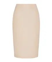 Wool zipper skirt US6 Nude