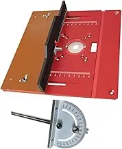 Router Workbench Insert Plate 24x24.5x4.1cm Tool for DIY Projects Aluminium Design, with Miter Gauge