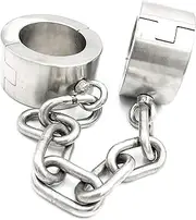 HCUDFN SM Heavy Stainless Steel Ankle Cuffs - 6 cm Height - Ankle Cuffs - Anklets - Sex Tools - 6.5Kg Sex Toys for Women Couples(Female)
