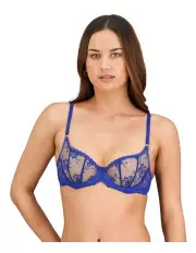 [Pleasure State] Wild Flower Underwire Bra in Surf The Web