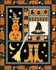 New Applique Quilt Pattern HOCUS POCUS 41"x51"