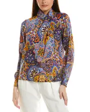 Elie Tahari The Jaden Silk-Blend Blouse