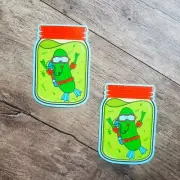NEW Dutch Bros Pickle Scratch And Sniff Dill Pickle Sticker Bundle Of 2 4/2/2025