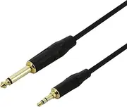Stereo Mini 3.5mm to Mono 1/4" Jack - Phone to Mixer - Left/Right Summing Cable - 2m