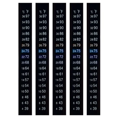 5Pcs Temperature Strips Adhesive 4-36C Digital Temperature Sticker
