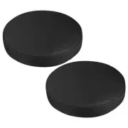 2pcs Padded Stool Covers Stretch Chair Slipcovers Round Barstool Covers