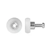 Rolltrak 19mm Acetal Convex Roller With Screw Home Sliding Door Hardware