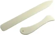 2 Pieces Bone Folder Paper Creaser Set Scoring Tool for Paper Crafts, Bookbindin