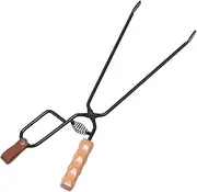 BBQ Tongs Grill Tools Lengthened Charcoal Clip Fireplace Tongs Log Grabber BBQ Fire Tong Fireplace Tool Fire Pit Accessories Camping Supplies Outdoor Charcoal