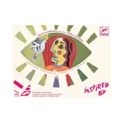 Djeco Inspired By Square Heads Pablo Picasso Collage & Stickers Set Kids 4y+