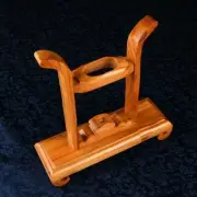 Peach Wood Sword Knife Blade Dagger Cane Gun Holder Stand Display Rack Base