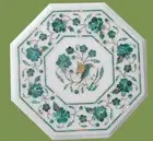 18'' Marble Dining Coffee Center Corner Side Inlay Malachite Table Top w82
